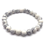 Black&White Marble Beaded - Classic Natural Stone Bracelets