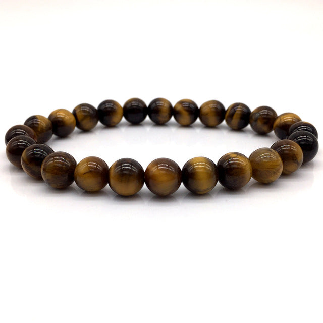 Black&White Marble Beaded - Classic Natural Stone Bracelets