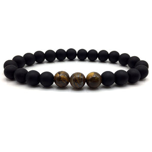 Black&White Marble Beaded - Classic Natural Stone Bracelets