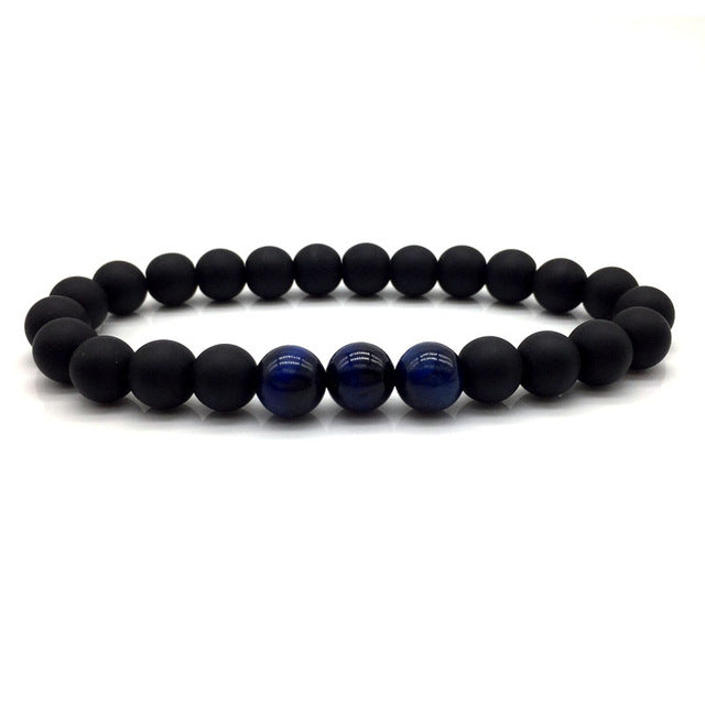 Black&White Marble Beaded - Classic Natural Stone Bracelets
