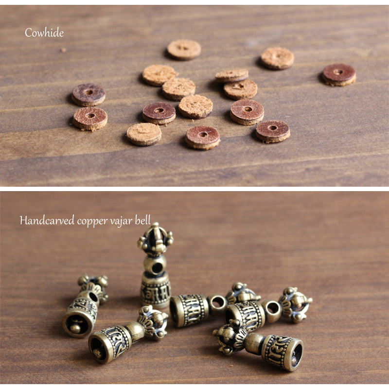 Handmade Red Sanders Wood - Vajar Bell Charm Bracelet