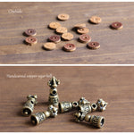 Handmade Red Sanders Wood - Vajar Bell Charm Bracelet