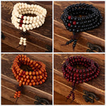 Natural Sandalwood Buddhist Prayer Bracelet