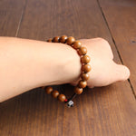 Hand-braided Lucky Knots - Om Mani Padme Hum Charm Bracelet