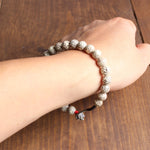 Handmade Bodhi Seed Lucky Knots - Om Mani Padme Hum Charm