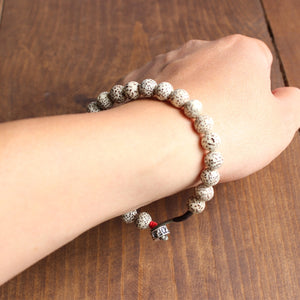 Handmade Bodhi Seed Lucky Knots - Om Mani Padme Hum Charm