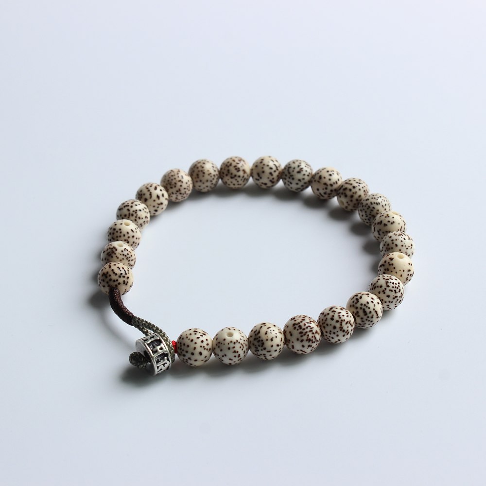 Handmade Bodhi Seed Lucky Knots - Om Mani Padme Hum Charm
